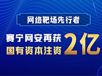 网络靶场先行者 赛宁网安再获2亿国有资本注资