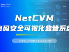 NetCVM密码安全可视化监管系统多项优化，带您解锁更多高效可能