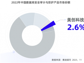 赛迪报告： 美创数据库安全审计国内市场份额前五、专精创新型厂商稳居首位！