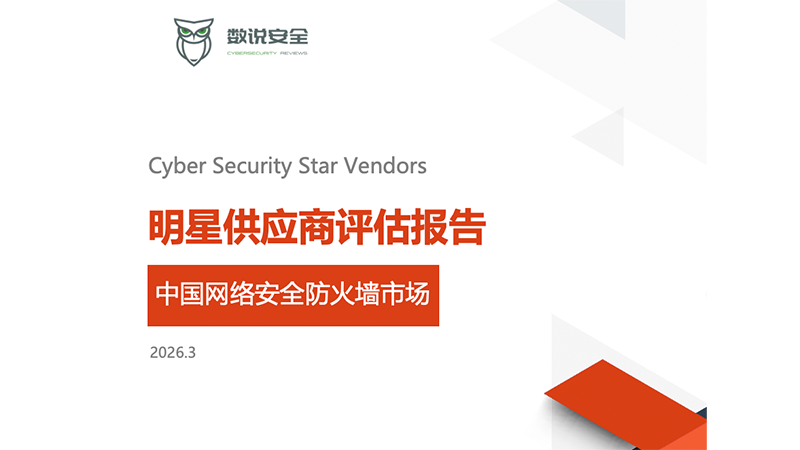2025中国防火墙市场与销量明星分析