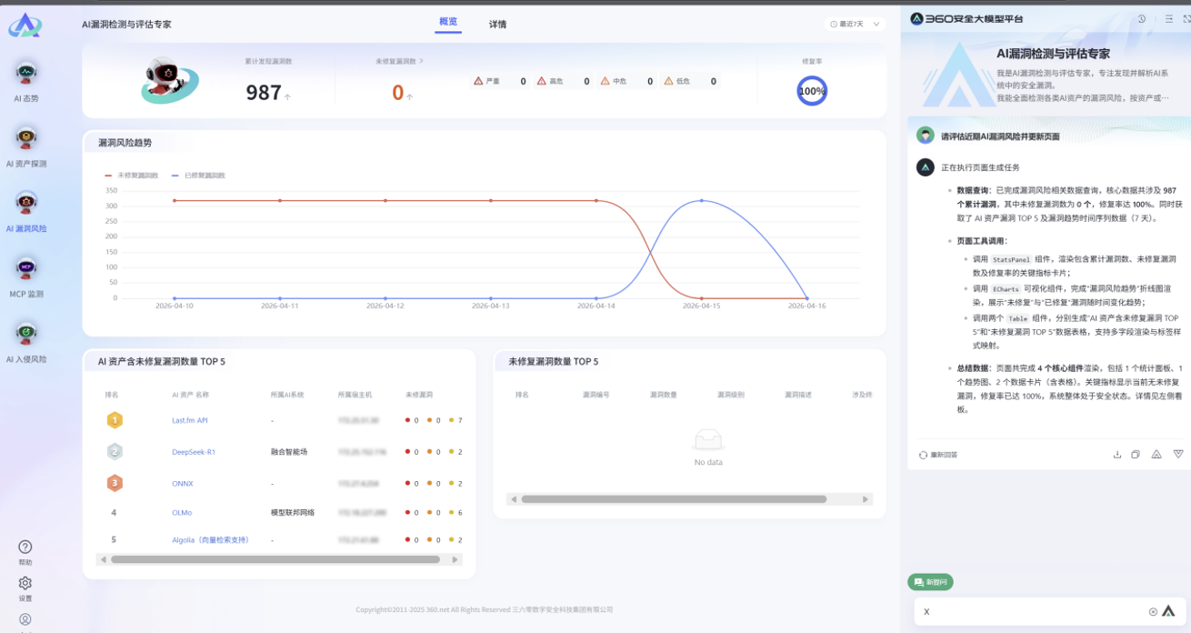 入选IDC报告，360智能体安全防护与管理系统树立智能体漏洞治理新标杆