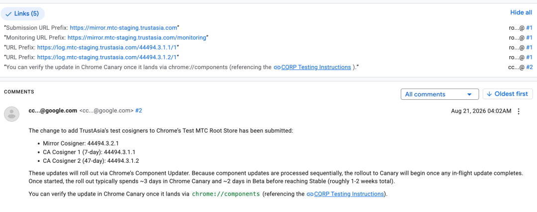 PQC 时代 WebPKI 的信任解法：亚洲诚信TrustAsia 全球签发 MTC 证书，携手 Google 布局下一代信任基础设施